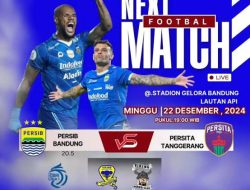 Persib Bandung Vs Persita Malam Ini, Maung Mudah Menang 