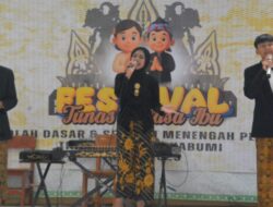 Ratusan Pelajar SD dan SMP Ikuti Festival Tunas Bahasa Ibu Tingkat Kota Sukabumi