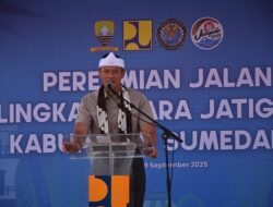 AHY Resmikan Jalan Lingkar Utara Jatigede, Infrastruktur Rp78 Miliar yang Dorong Pariwisata Sumedang