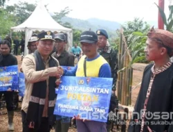 Dukung Ketahanan Pangan, Brimob dan Pemkab Sukabumi Salurkan Alsintan untuk Petani