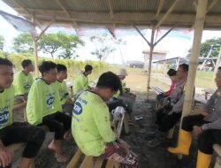 Himbauan Kamtibmas Bersama Gapoktan unit Patroli Polsek Gebang Polresta Cirebon di Desa Gebang Kulon