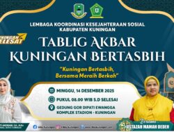 LKKS Kabupaten Kuningan Gelar Tabligh Akbar “Kuningan Bertasbih” di GOR Ewangga