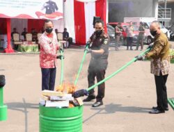 Pemusnahan Barang Bukti Tindak Pidana, Sekda Apresiasi Kinerja Kejari Kabupaten Bekasi
