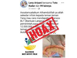 Waspada! Informasi Pencairan BLT Rp12 Juta Lewat Inbox Media Sosial Hoaks