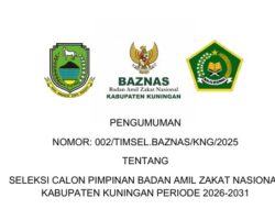 Pemkab Kuningan Buka Seleksi Calon Pimpinan BAZNAS Kabupaten Kuningan Periode 2026-2031