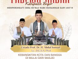 Bupati Bogor Hadirkan Ustadz Abdul Somad pada Peringatan Isra Mi’raj di Masjid Nurul Wathon