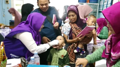 Bulan Vitamin A, Camat Sukmajaya Ajak Orang Tua Bawa Balita ke Posyandu