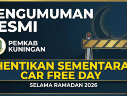 Pemkab Kuningan Hentikan Sementara Car Free Day Selama Ramadan 2026