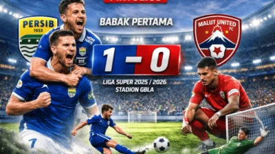 Super League: Penalti Haye Bawa Persib Unggul 1-0 di Babak Pertama