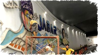 Wajah Ridwan Kamil Dicopot dari Underpass Dewi Sartika Depok 