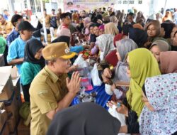 Diskatan Targetkan 25 Titik GPM, Desa Haurkuning Diserbu Warga Belanja Sembako