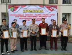 Kapolres Metro Depok Beri Penghargaan ke Anggota dan Warga yang Gagalkan Tawuran