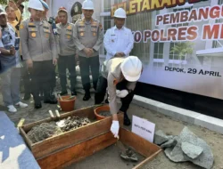 Kapolda Metro Jaya Letakkan Batu Pertama Pembangunan Mako Polres Metro Depok