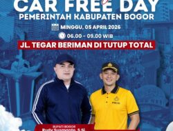 Pemkab Bogor Kembali Gelar CFD, Jalan Tegar Beriman Ditutup Total Minggu Pagi