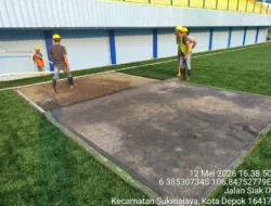 Stadion Mahakam Depok Ditutup Sementara, Disrumkim Benahi Drainase Lapangan