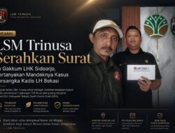 LSM Trinusa Pertanyakan Status Tersangka SDS Kadis LH Bekasi ke Gakkum LHK Sidoarjo