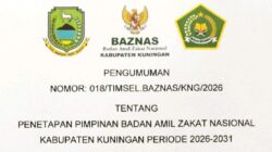Lima Pimpinan Baznas Kabupaten Kuningan 2026-2031 Resmi Ditetapkan