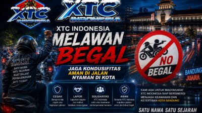 Aksi Begal Cukup Meresahkan, XTC Indonesia Siap Bersinergi dengan Aparat Jaga Kota Bandung