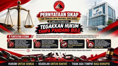Puluhan Massa Minta KPK Tetapkan Eks Gubernur Jabar RK Sebagai Tersangka di Kasus Iklan BJB
