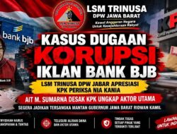Lama ditunggu, LSM Trinusa Apresiasi KPK Periksa Nia Kania Terkait Kasus Korupsi Iklan Bank BJB